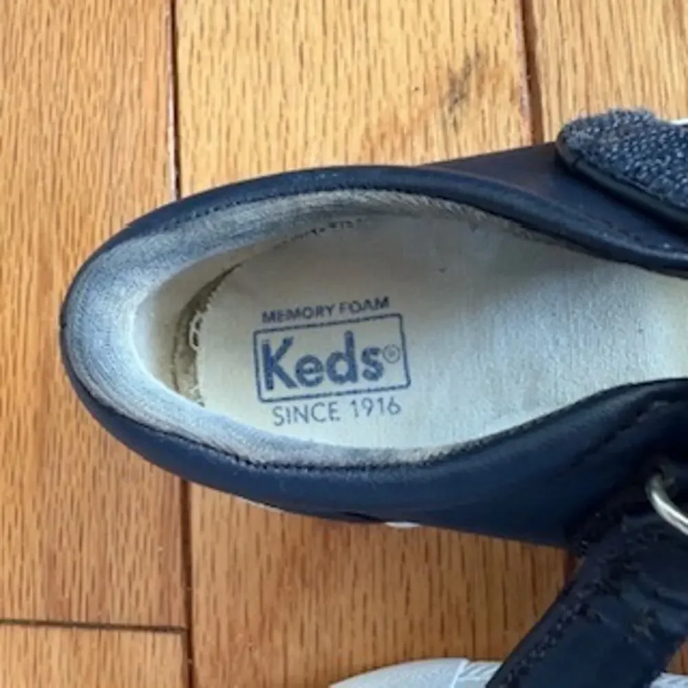 Keds Kids Ella Leather Mary Jane Sneakers - Navy Blue - US Size 11.5M